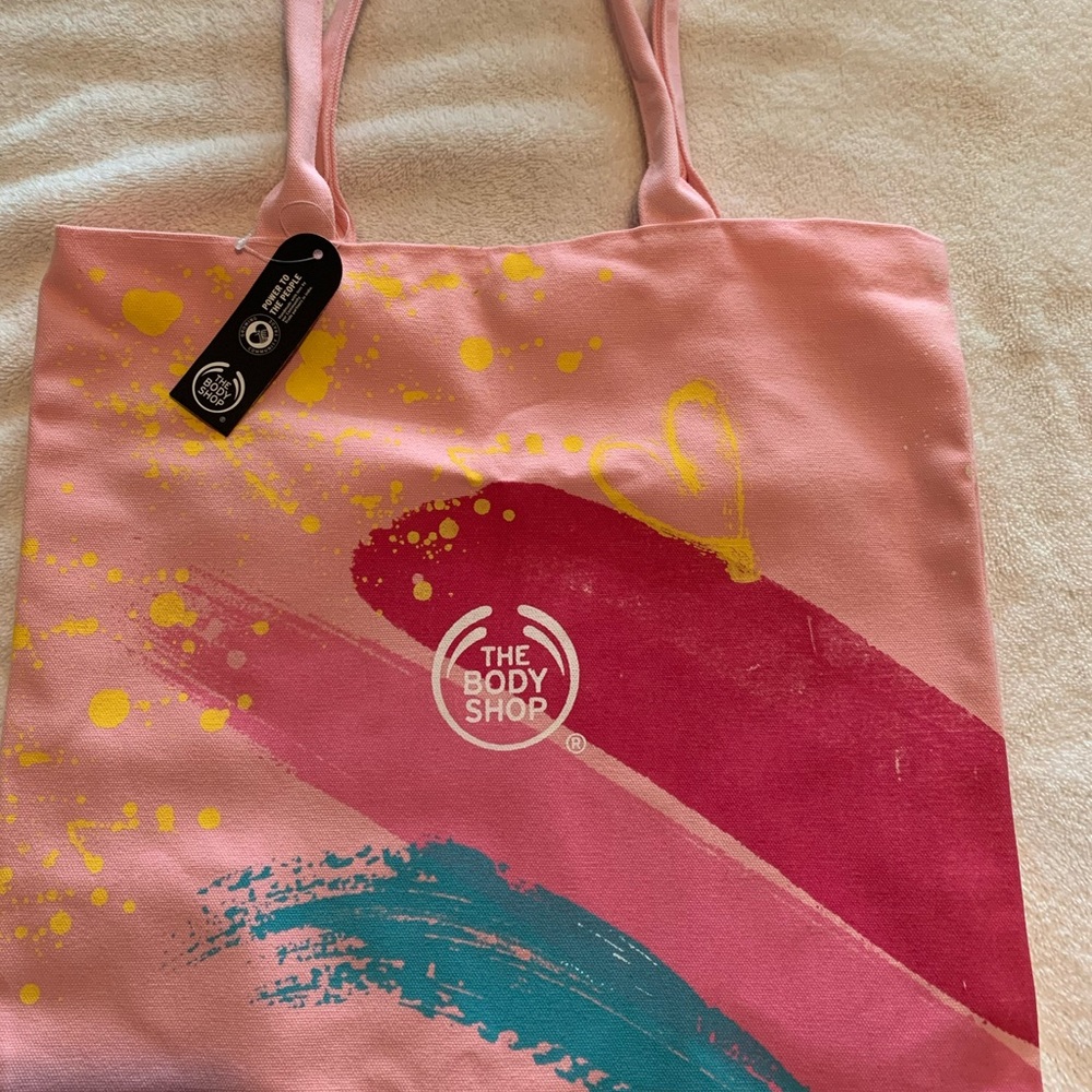 Body Shop canvas tote bag